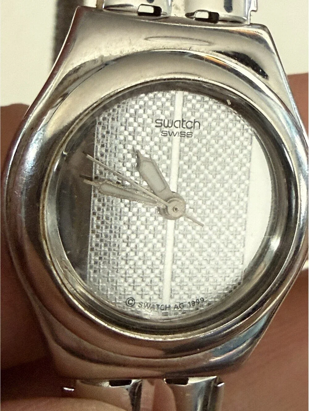 Swatch Quartz Watch Double Belt , Good Condition , Needs Battery